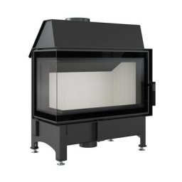 Insert cheminée zibi 12 bs deco vitre à gauche - vert