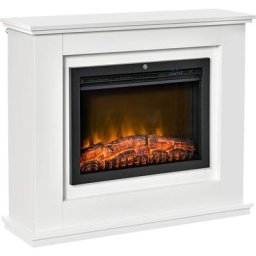 Cheminée électrique Grande Taille 2000 w Effet Flammes led minuterie température luminosité