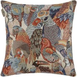 Housse de coussin 50x50 cm Madura Rosalbin - jungle birds - Rosalbin