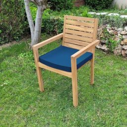 Coussin bleu marine pour fauteuils fixes - Bleu