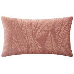 Coussin Velours Tropic Doré Blush - Atmosphera créateur d'intérieur - Blush