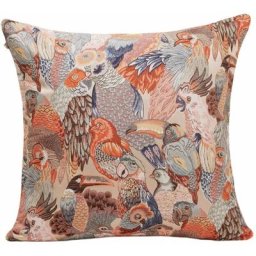 Housse de coussin 60x60 cm Madura Rosalbin - jungle birds - Rosalbin