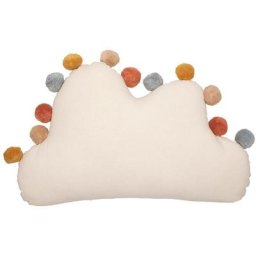 Atmosphera - Coussin nuage Pompons 30x50 créateur d'intérieur - Multicolore