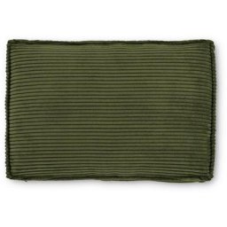 Kave Home - Coussin Blok en velours côtelé grosses côtes vert 40 x 60 cm - Vert