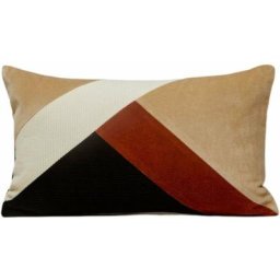Housse de coussin 28x47 cm Madura Ivoire naturel et noir - gotie - Ivoire naturel et noir