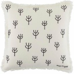 Housse de coussin 40x40 cm Madura Ivoire et noir - sierra - Ivoire et noir