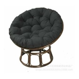 FDC - Noir, 100CM 100CM coussin de chaise suspendu coussin de nid d'oiseau coussin de fauteuil en