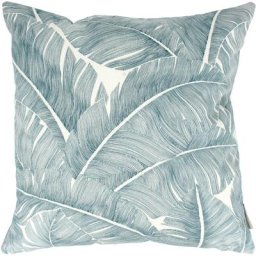 Linnea - Housse de coussin palmito 50x50 cm - Bleu Glacier