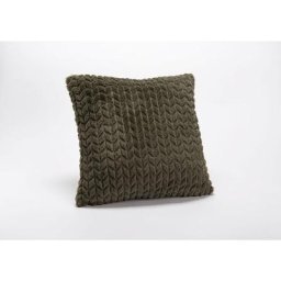 Amadeus - Coussin chevron Kaki 40x40 cm - Vert