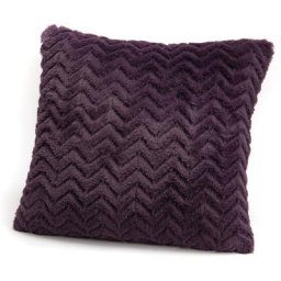 Amadeus - Coussin Chevron 40x40 cm prune - Violet