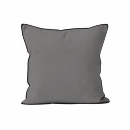 Soleil D'ocre - Bohème Coussin Microfibre lavée, Gris, par 60 x 60 cm - Gris
