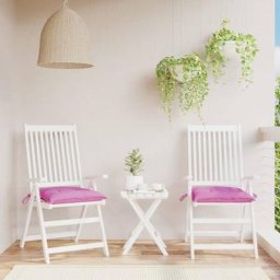 Maisonchic - Lot de 2 Coussins de chaise Coussin Déco confort rose 50x50x7 cm tissu oxford 44282