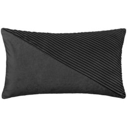 Atmosphera - Coussin semi pli 30x50cm gris créateur d'intérieur - Gris