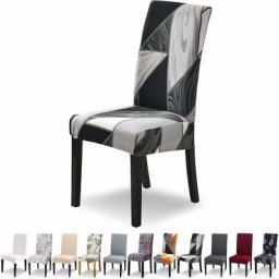 Ersandy - Housse de Chaise Extensible Lot de 4 Housse de Chaise Salle à Manger Universel Lavable