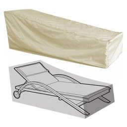 Beige Housse de Chaise extérieur Couverture Housse de Protection Longue Respirante Imperméable 210D