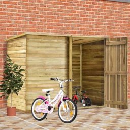 Abri de jardin à vélo | Cabane de jardin 232x110x170 cm Bois de pin imprégné 24412 - Brun