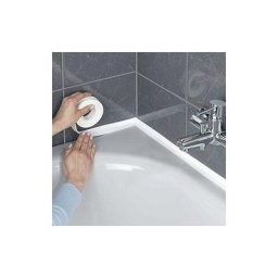 2pcs Rouleau de Joints Adhésifs Cuisine et Salle de Bain Épaisseur 2.2cm Longueur 3.2m Blanc