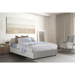 Talamo Italia Lit double Isabel, Lit conteneur avec revêtement en cuir écologique, 100% Made in