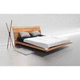 Lit double RAY bois de chêne massif 120x200 cm