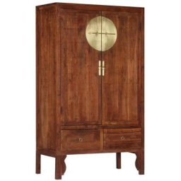 Garde-robe 100 x 50 x 175 cm Bois d'acacia massif Vidaxl Brun