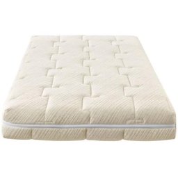 Matelas bébé 60X120 cm Nature - Tissu avec coton bio et lin - déhoussable - 20 zones de confort