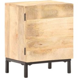 Table de chevet 40x30x51 cm Bois de manguier solide Vidaxl Brun