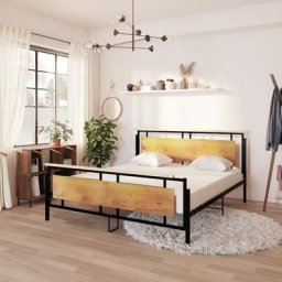 Lit Contemporain Décor - Structure de lit Métal 180x200cm - Sommier inclus Best169563