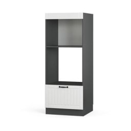 Armoire pour micro-ondes „Fame-Line 60cm blanc/anthracite style maison de campagne Vicco