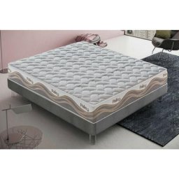 Ilovesleep - Matelas 90x200 Pale en mousse à mémoire de forme et micro-ressorts en tissu