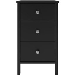Table de chevet, table de nuit en mdf coloris café - Longueur 40 x profondeur 38,20 x hauteur 70 cm