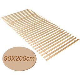 Sommier 90x200cm max.150kg Grille à enroulement stable 28 lattes Grilles à enroulement Cadre à
