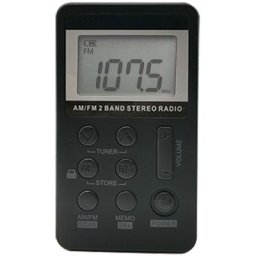 Blue Dream - 2PCS Mini radio portable, récepteur radio am fm, walkman, casque radio personnel