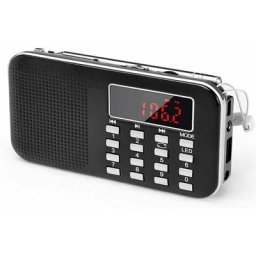 FDC - Radio Portable am/fm, Poste Radio avec éClairage de Secours,Prise en Charge Micro sd/aux/usb,