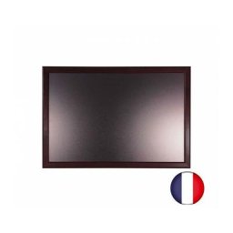 Interface Plv - Ardoise murale en bois couleur chocolat dimensions 66 x 46 cm - Fabrication