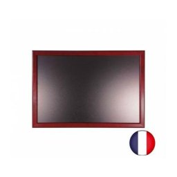 Ardoise murale en bois couleur acajou dimensions 66 x 46 cm - Fabrication française - Acajou