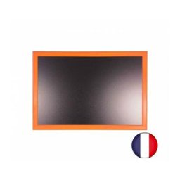 Interface Plv - Ardoise murale en bois couleur orange dimensions 66 x 46 cm - Fabrication française