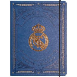 Carnet de notes couverture en pu premium real madrid