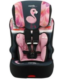 Siege auto Nania racer - Isofix - Groupe 1/2/3 (9-36Kg) - Tetiere réglable en hauteur - Flamingo