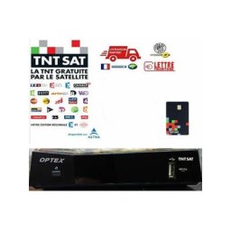 Recepteur tnt par satellite tntsat Optex ors 9990-HD + carte tntsat valable 4 ans