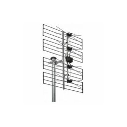 Antenne terrestre râteau aluminium tnt uhf dvb-t wisi 72516 ee 06 a 700 MHz, Surfaces canaux argent