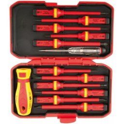 Tournevis isolé 1000 V magnétique manuel Kit,13pcs interchangeables Tournevis isolés Set avec