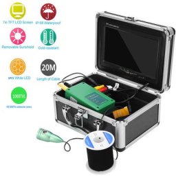 7in Underwater Fishing Camera 1000TVL 6 White LEDs IP68 Waterproof Fish Finder 100-240V 20Meters