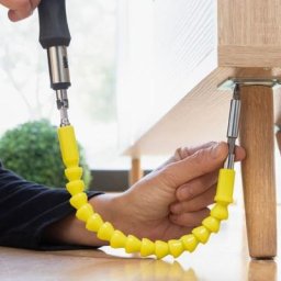 Shop-story - drillex - Rallonge Magnétique Flexible pour Visseuse et Tournevis avec Set d'Embouts
