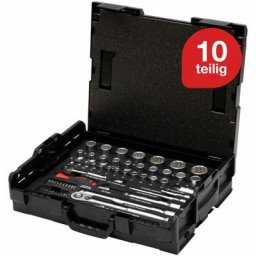 Socket et Bit Set 1/4inch et 1/2 inch double et Allen métrique, 60 pcs. en L-Boxx - Wiha