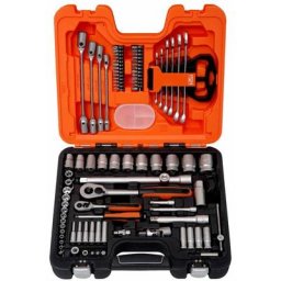 Bahco - Ensemble de touches de socket 91 parties 1/2 + 1/4 S910af