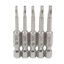 5 pièces Triangle tête ensemble S2 matériel acier pointe magnétique tournevis embout tournevis