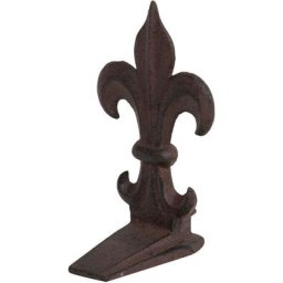 Biscottini - Set de 2 butoirs de porte en fonte avec finition rouille antique