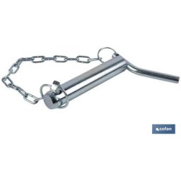 Boulon avec Manche, Goupille et Chaine Fixation sur Machines Agricoles