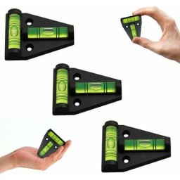 3pcs Niveau à Bulle Petit, Niveau Bulle Type t, Mini Niveau à Bulle en Plastique, Niveau de poche,