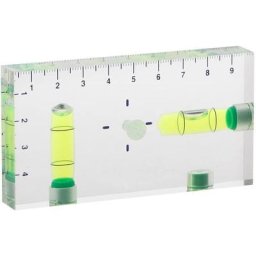 Ersandy - Mini niveau à bulle magnétique transparent à deux directions de haute précision